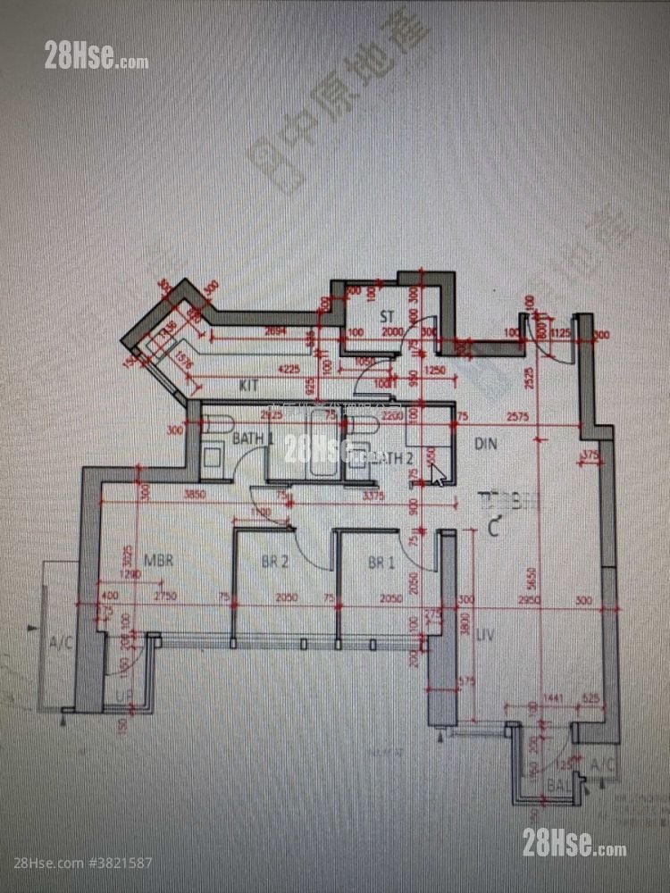 欣廷軒 售盤 2 房 406 平方呎
