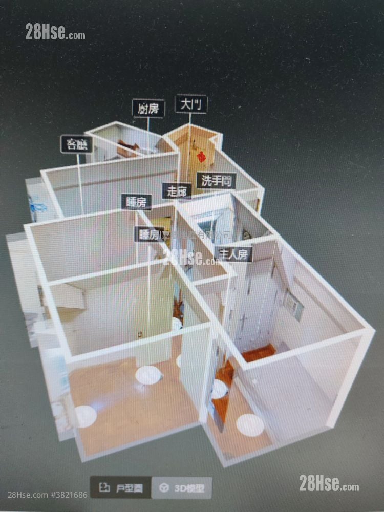 康景花園 售盤 3 房 556 平方呎