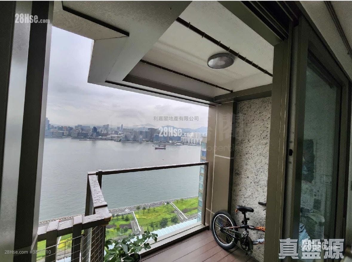 維港頌 租盤 3 房 , 2 浴室 1,038 平方呎