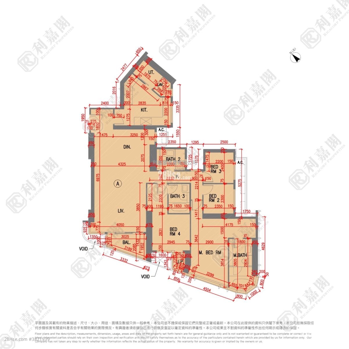 LP10 租盤 4 房 , 3 浴室 1,517 平方呎