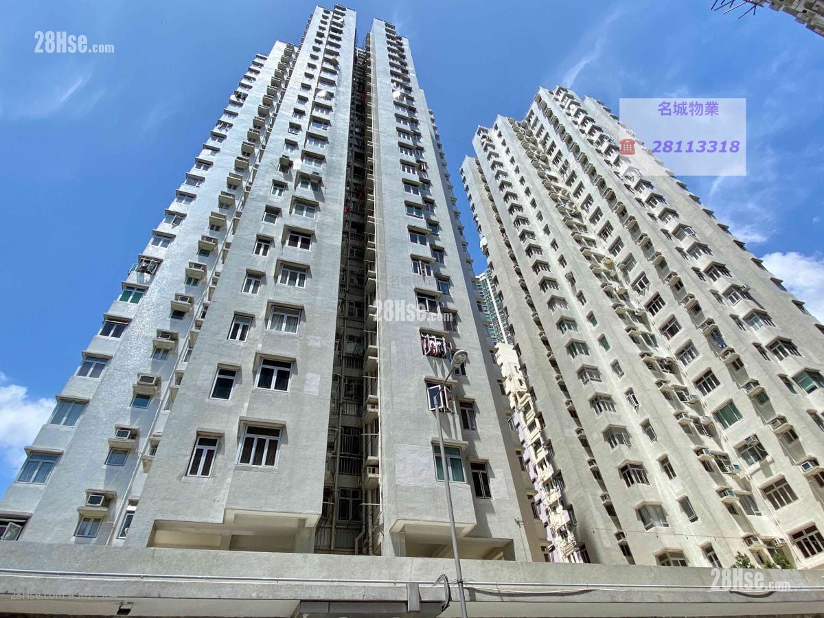 大廈外觀: 珍珠閣 售盤 2 房 , 1 浴室 432 平方呎