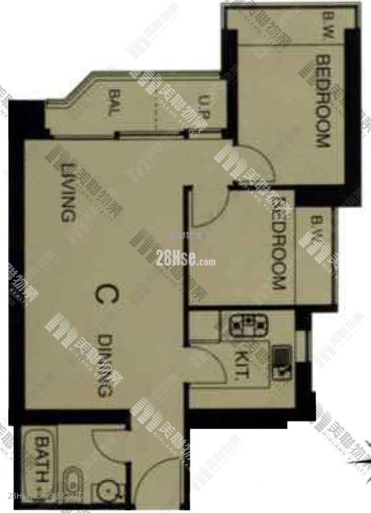 城中駅 售盤 2 房 , 1 浴室 503 平方呎