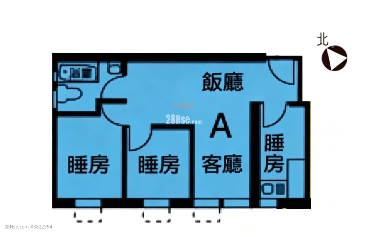 Harmony Garden Sell 2 Bedrooms , 1 Bathroom 431 ft²