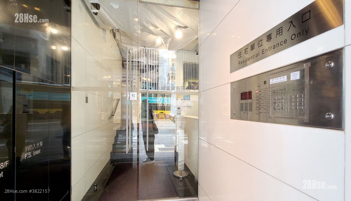 大堂: 德興大廈 租盤 1 房 , 1 浴室 348 平方呎