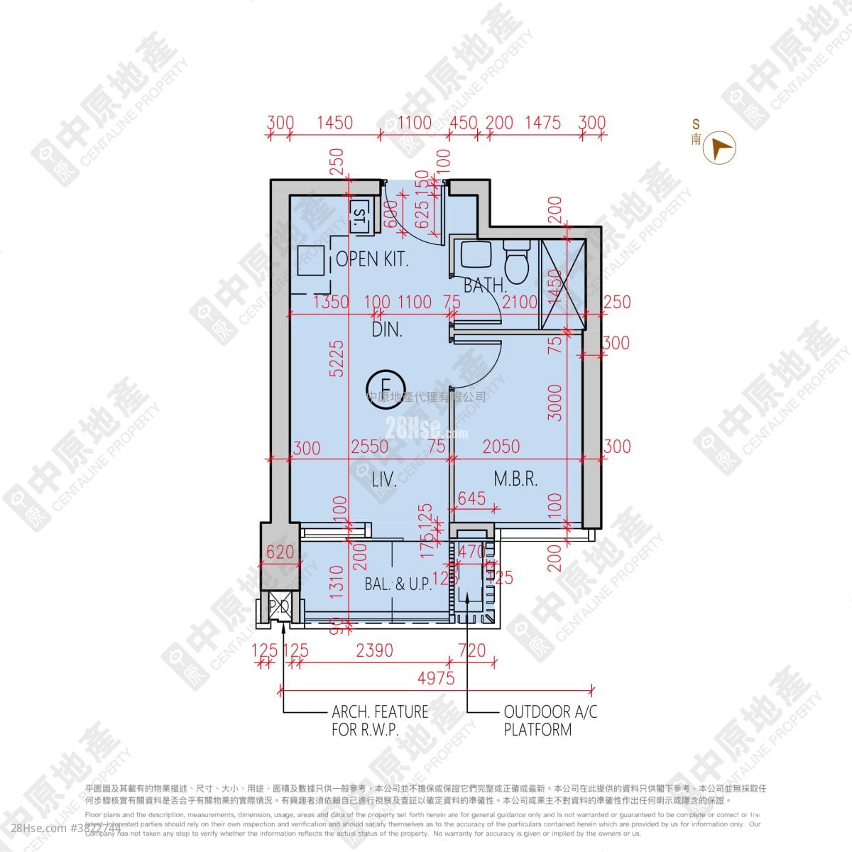 凯柏峰 I 租盘 1 房 , 1 浴室 337 平方尺