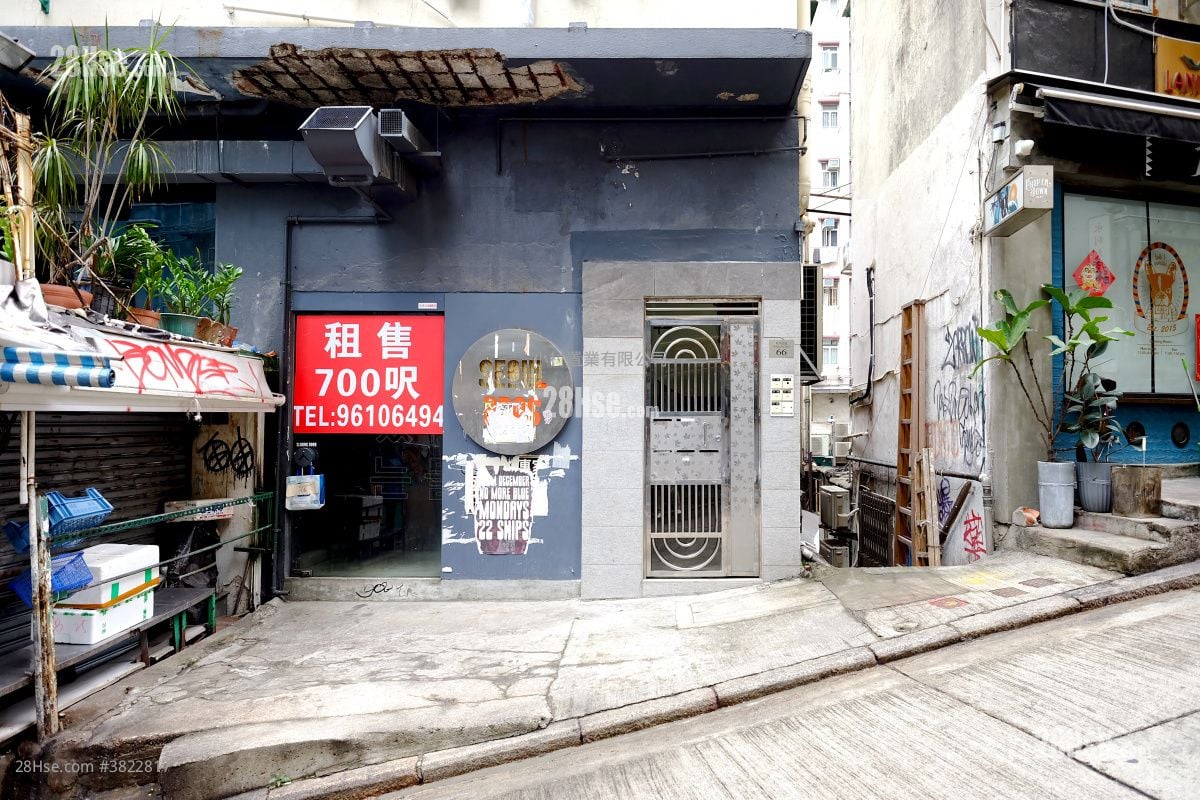 大廈入口: 荷李活道66號 租盤 開放式間隔 , 1 浴室 357 平方呎