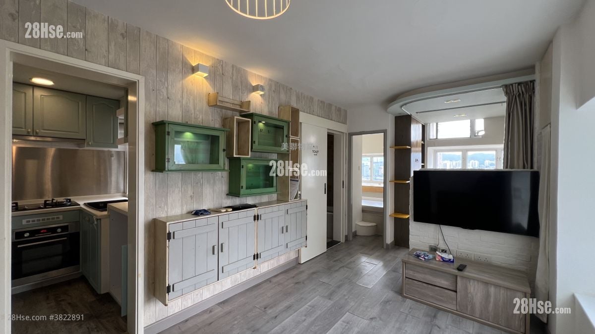 廳: 翠怡花園 租盤 1 房 , 1 浴室 368 平方呎