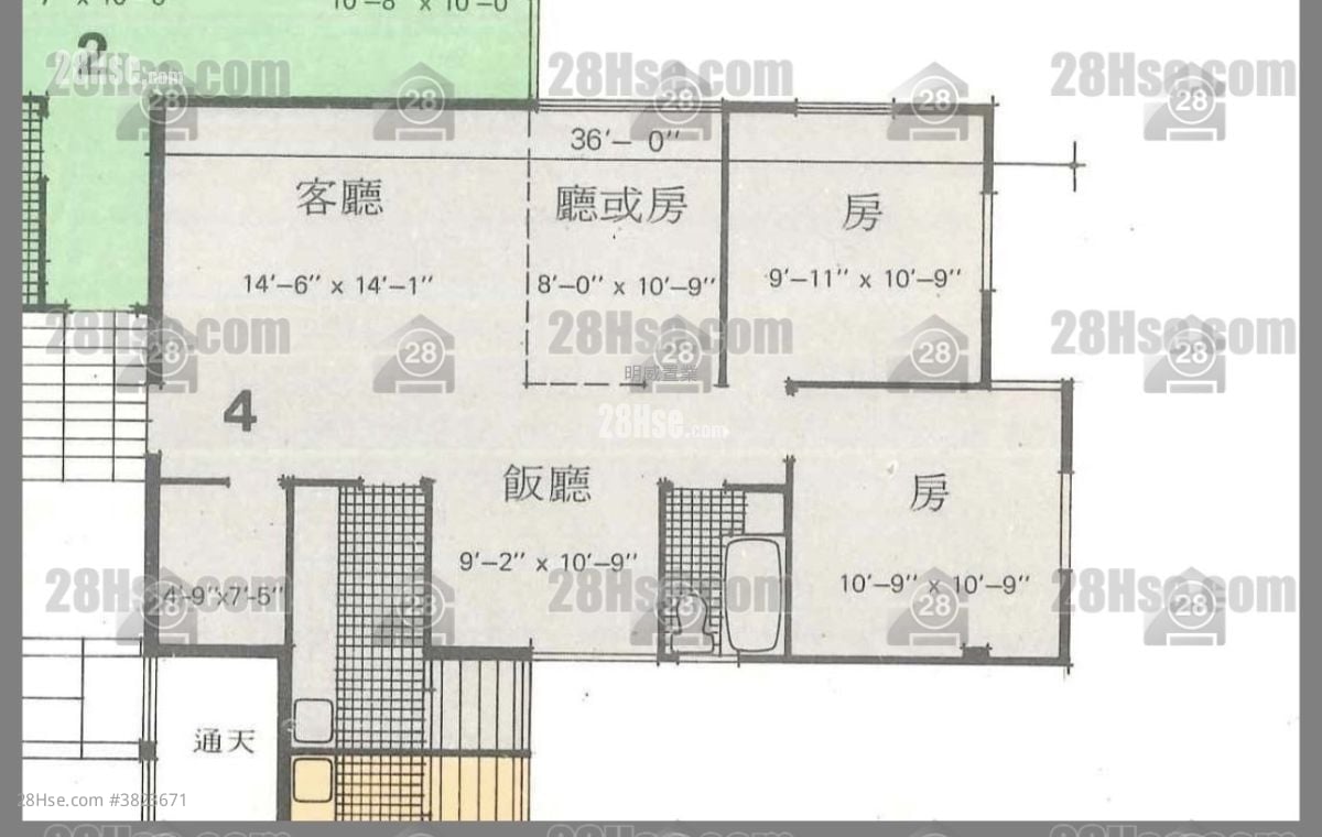 Yan On Building Sell 3 Bedrooms , 1 Bathroom 606 ft²
