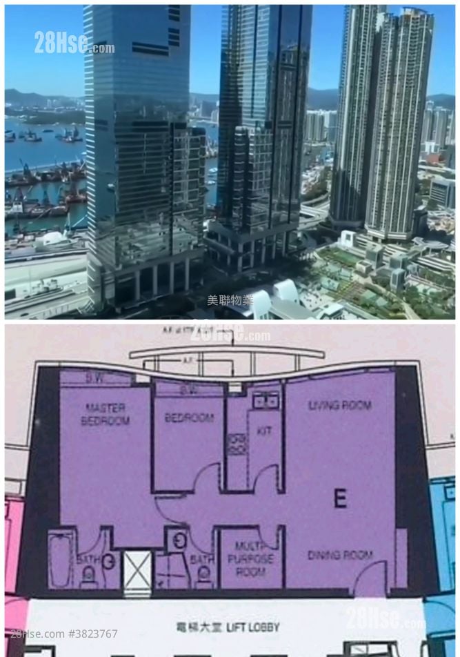 君临天下 售盘 2 房 , 2 浴室 755 平方尺