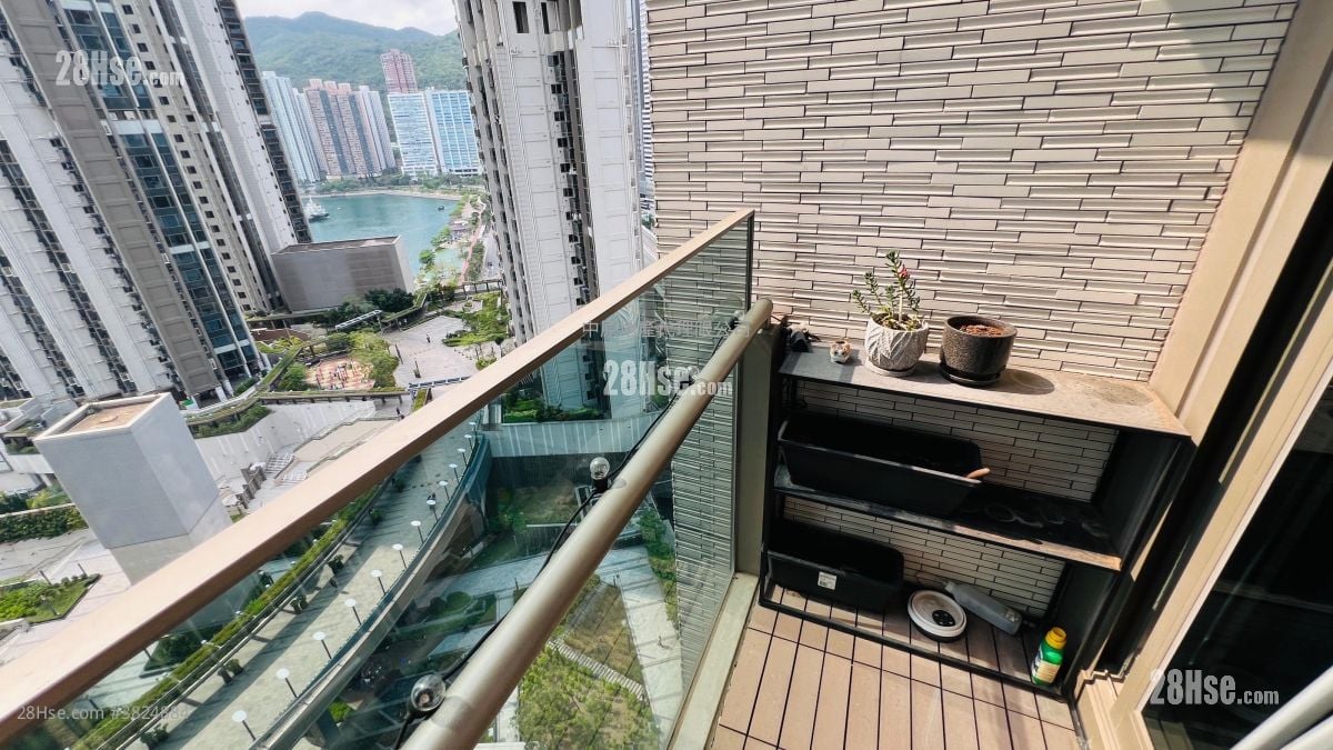 露台: 海之恋 售盘 1 房 , 1 浴室 393 平方尺