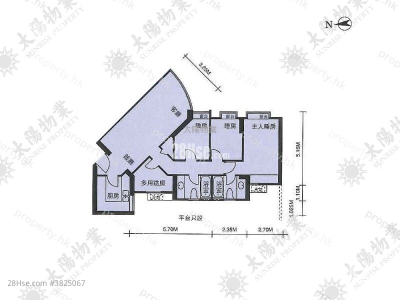 海逸豪园 售盘 4 房 934 平方尺