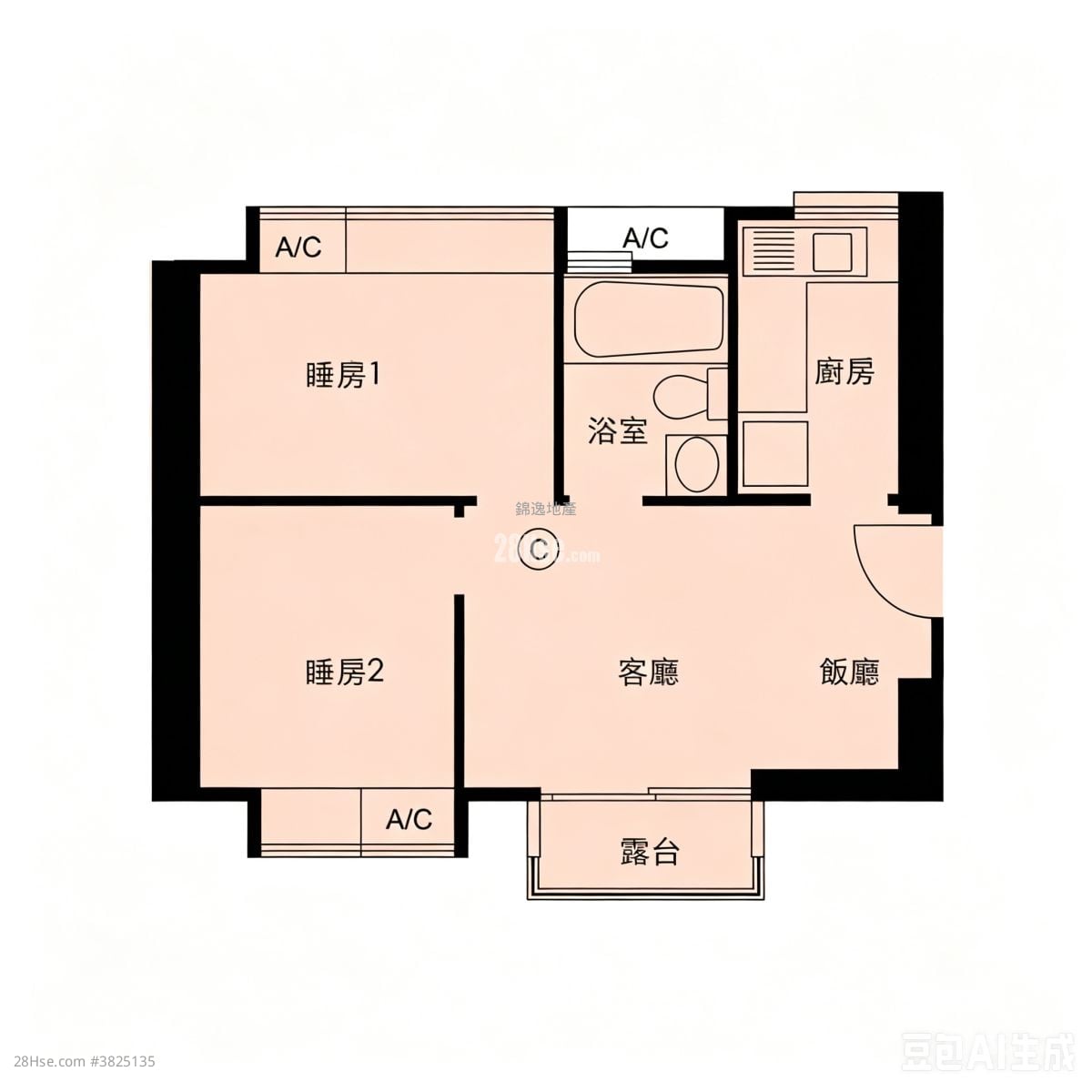 美菱居 售盘 2 房 , 1 浴室