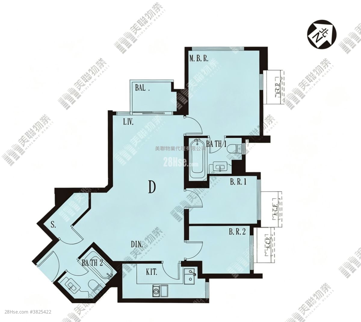 Sea To Sky 租盤 3 房 , 2 浴室 786 平方呎