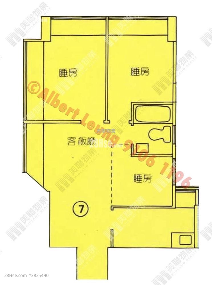 Hilton Plaza Sell 2 Bedrooms , 1 Bathroom 412 ft²