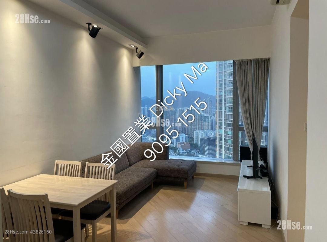 天璽 租盤 2 房 , 2 浴室 640 平方呎