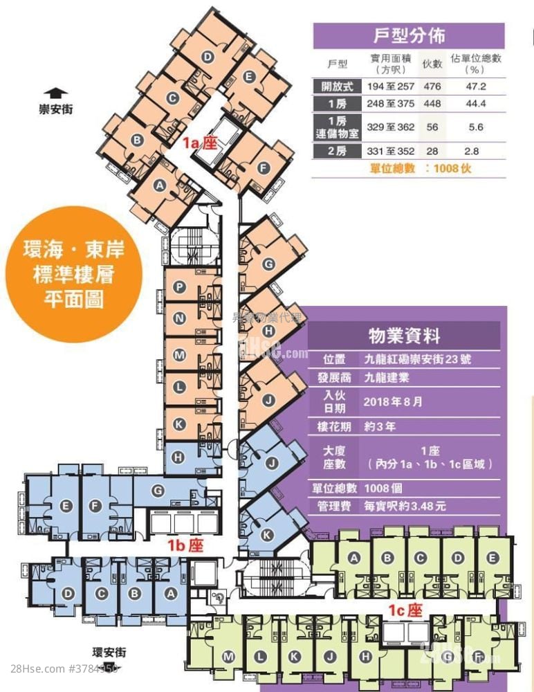 環海東岸 售盤 1 房 , 1 浴室 285 平方呎