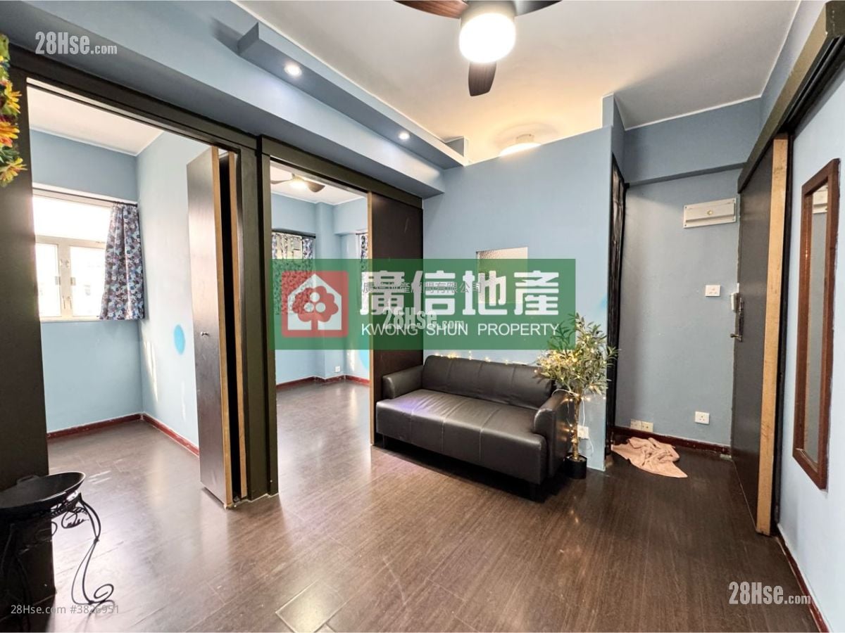 金華大廈 租盤 2 房 , 1 浴室 347 平方呎