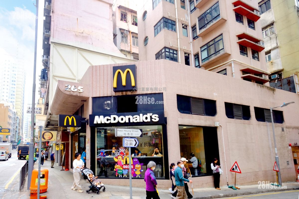 大厦入口: Flora Court 租盘 1 房 , 1 浴室 313 平方尺