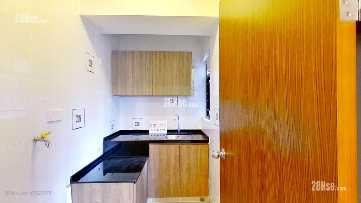 廚房: 世銀花苑 租盤 2 房 , 1 浴室 362 平方呎