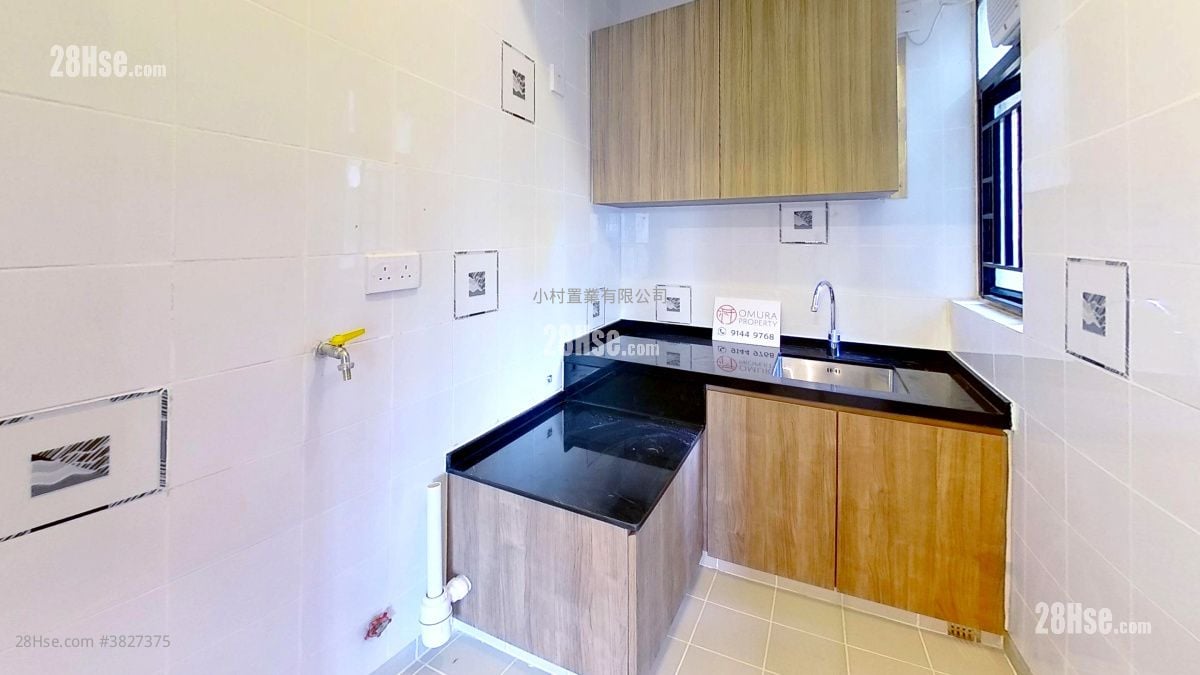 廚房: 世銀花苑 租盤 2 房 , 1 浴室 362 平方呎