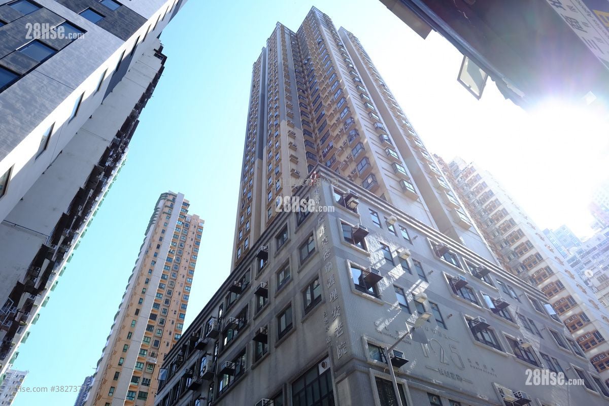 大廈外觀: 世銀花苑 租盤 3 房 , 2 浴室 574 平方呎