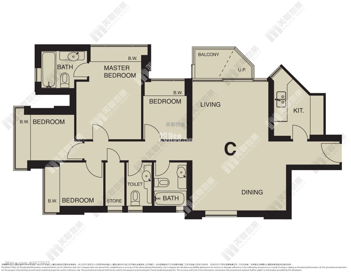 领凯 售盘 4 房 1,002 平方尺