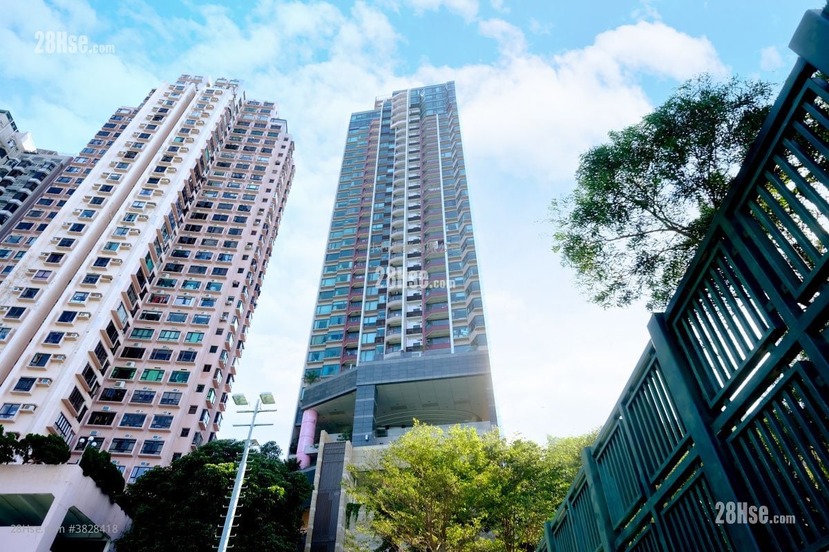 大廈外觀: 傲翔灣畔 租盤 2 房 , 1 浴室 524 平方呎