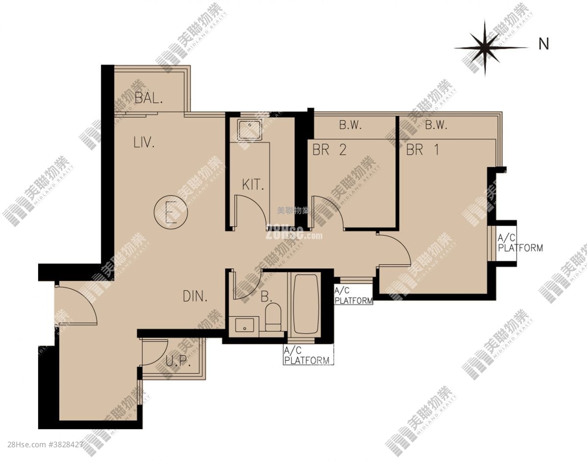Grand YOHO 租盤 3 房 , 1 浴室 592 平方呎
