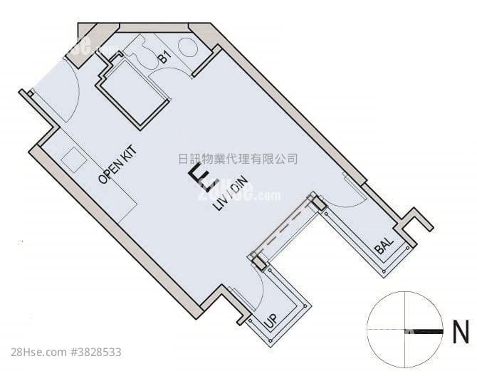 The Pavilia Bay Sell Studio , 1 Bathroom 306 ft²