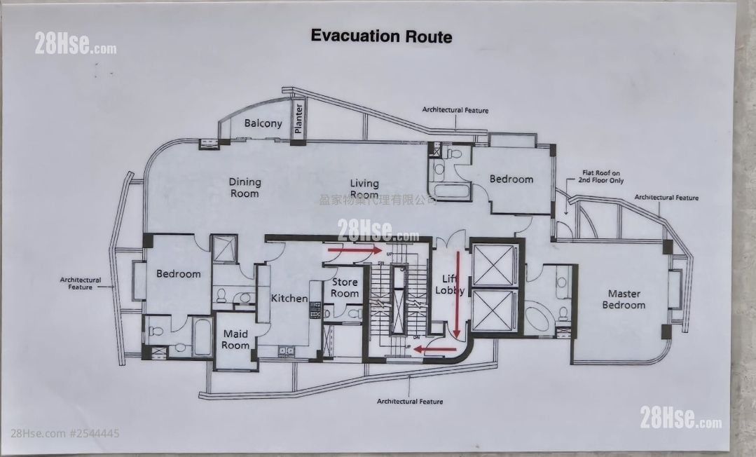 堪仕達道1-3號 租盤 3 房 , 4 浴室 2,155 平方呎