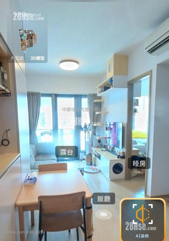 The Campton 1B期 售盤 1 房 , 1 浴室 382 平方呎