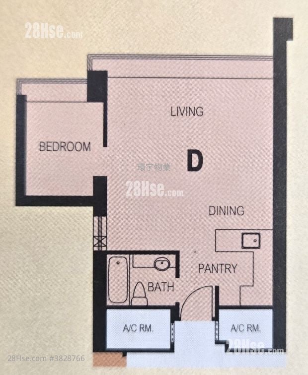 Chelsea Court Sell 2 Bedrooms , 1 Bathroom 471 ft²