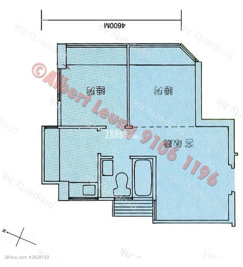 希爾頓中心 售盤 2 房 , 1 浴室 283 平方呎