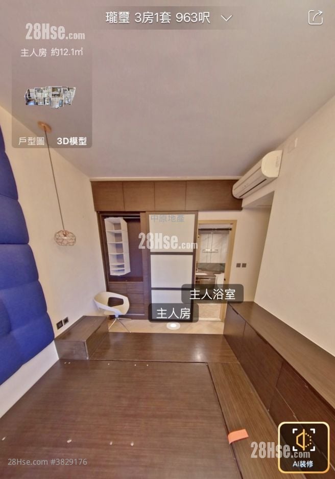 珑玺 售盘 3 房 , 2 浴室 963 平方尺