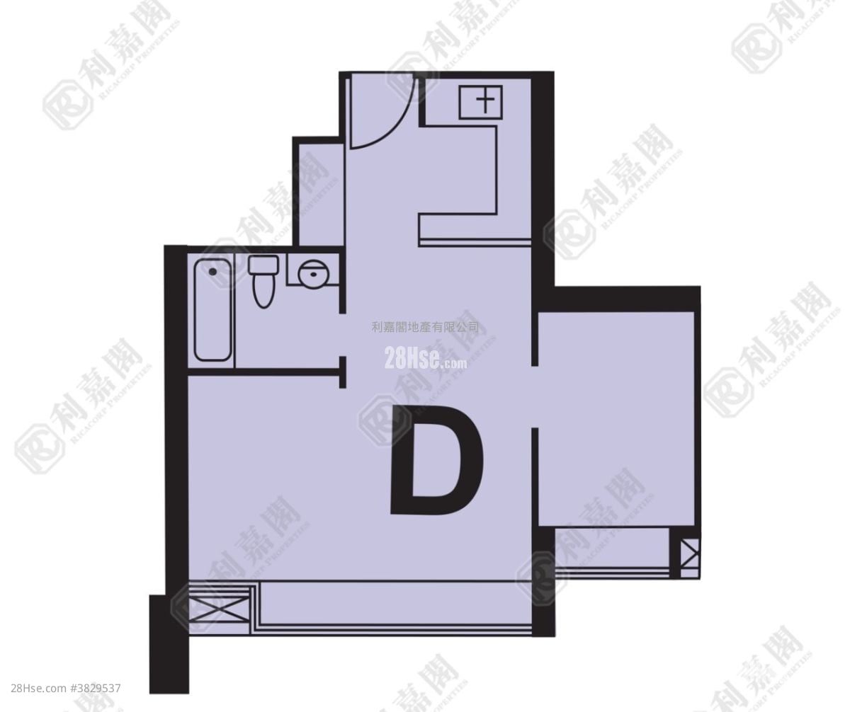 爵悦庭 售盘 2 房 457 平方尺