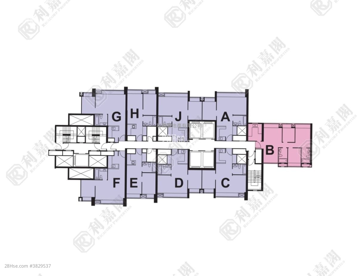 爵悦庭 售盘 2 房 457 平方尺