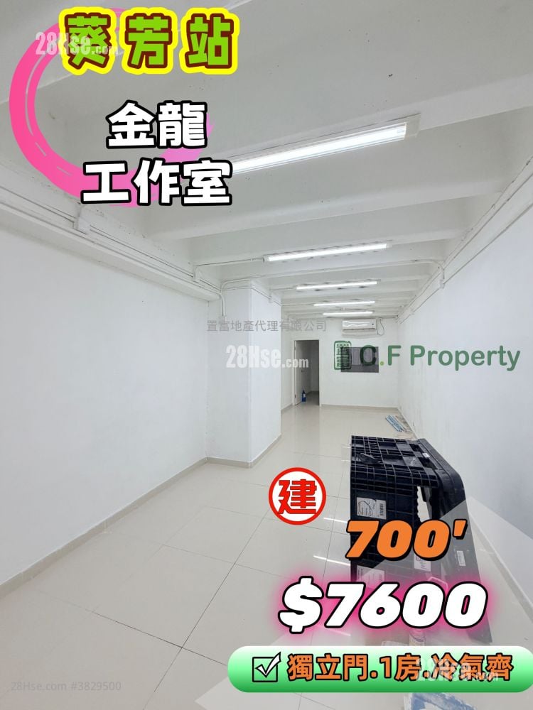 金龙工业中心 租盘 1 房 500 平方尺