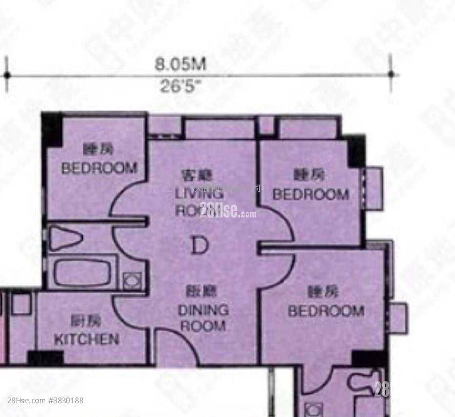 Sunshine Plaza Sell 3 Bedrooms , 2 Bathrooms 433 ft²