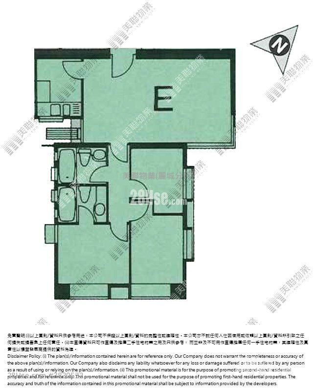 湾景花园 售盘 3 房 , 2 浴室 708 平方尺
