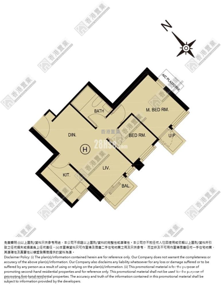 The Campton 1B期 售盤 2 房 , 1 浴室 514 平方呎