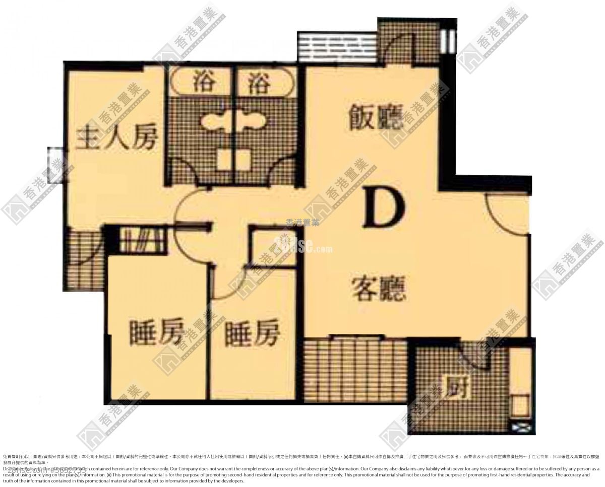 城市花園 售盤 3 房 , 2 浴室 945 平方呎