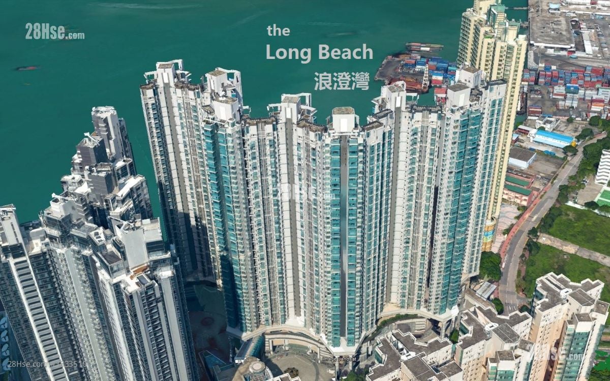 大廈外觀: 浪澄灣 租盤 3 房 , 2 浴室 845 平方呎
