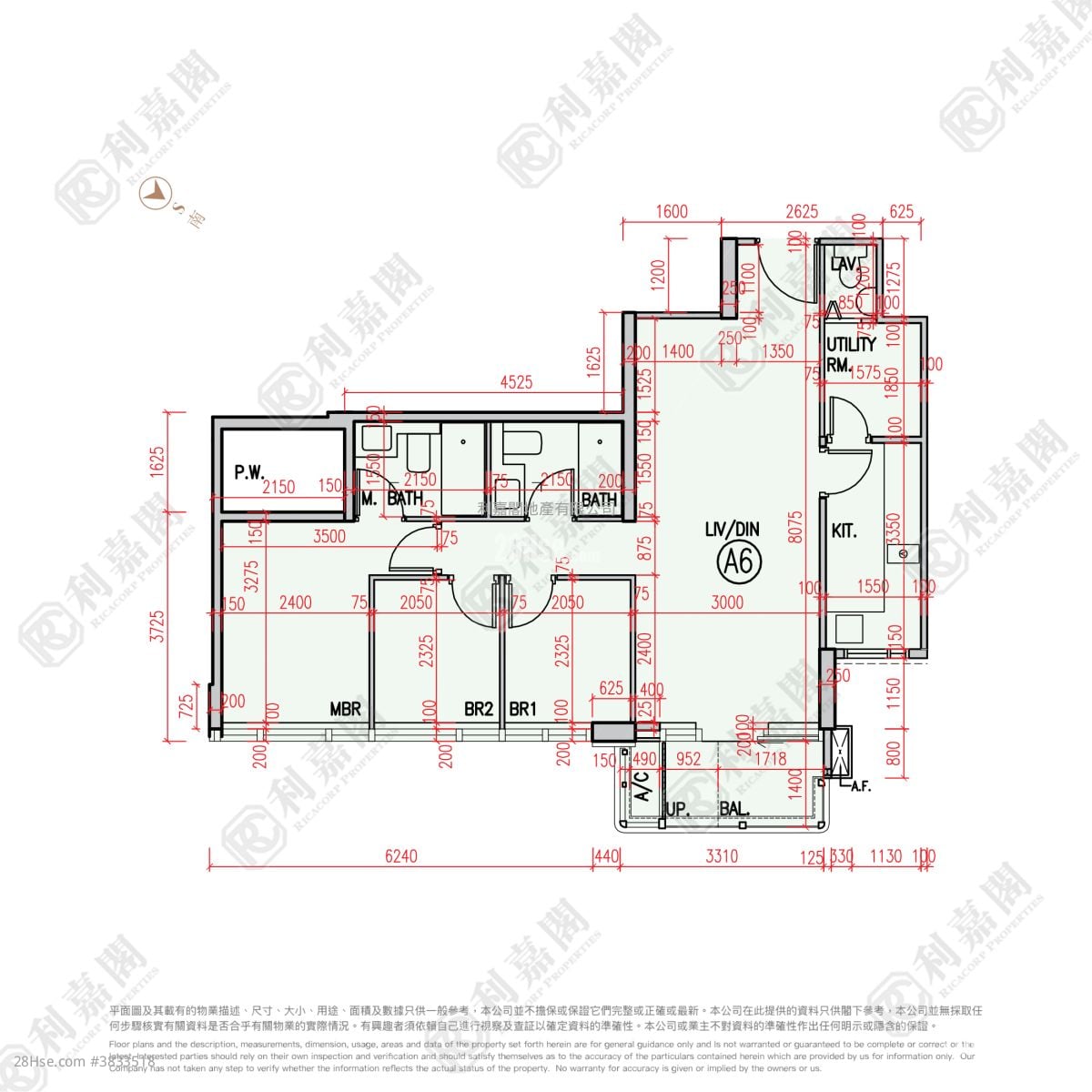 Grand Mayfair  Sell 3 Bedrooms , 1 Bathroom 532 ft²