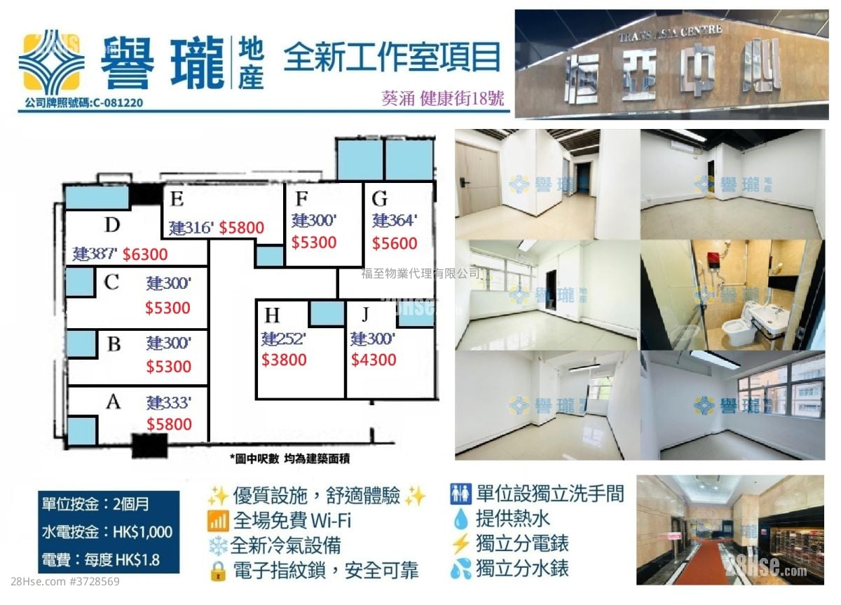 Trans Asia Centre Rental