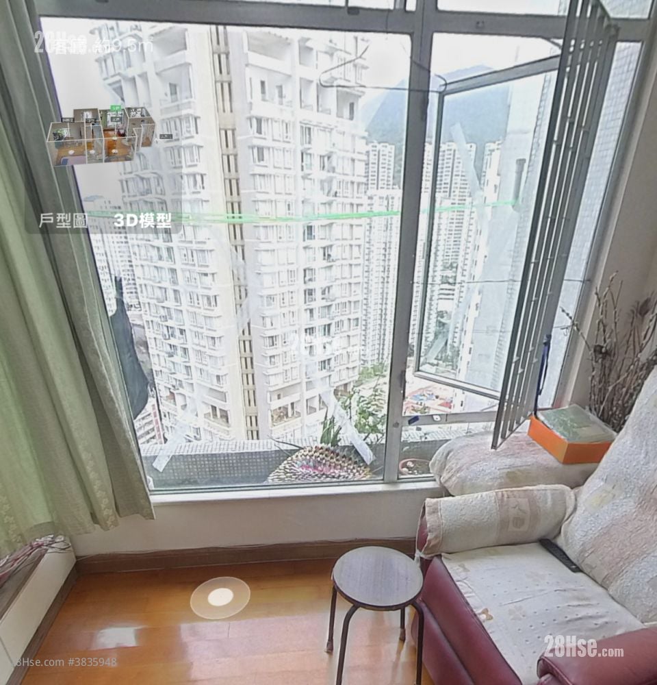 栢蕙苑 售盤 2 房 , 1 浴室 615 平方呎