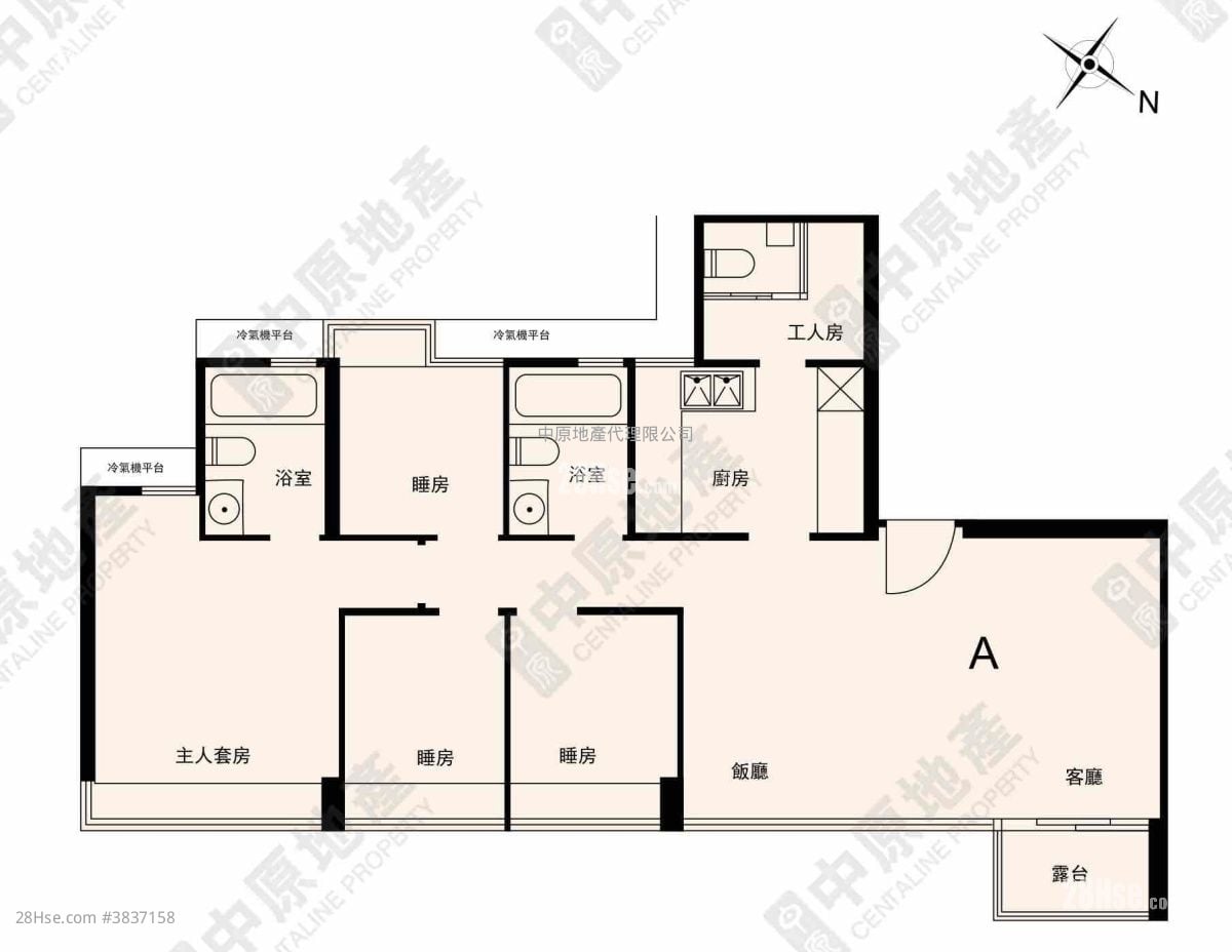 翠薈 售盤 4 房 872 平方呎