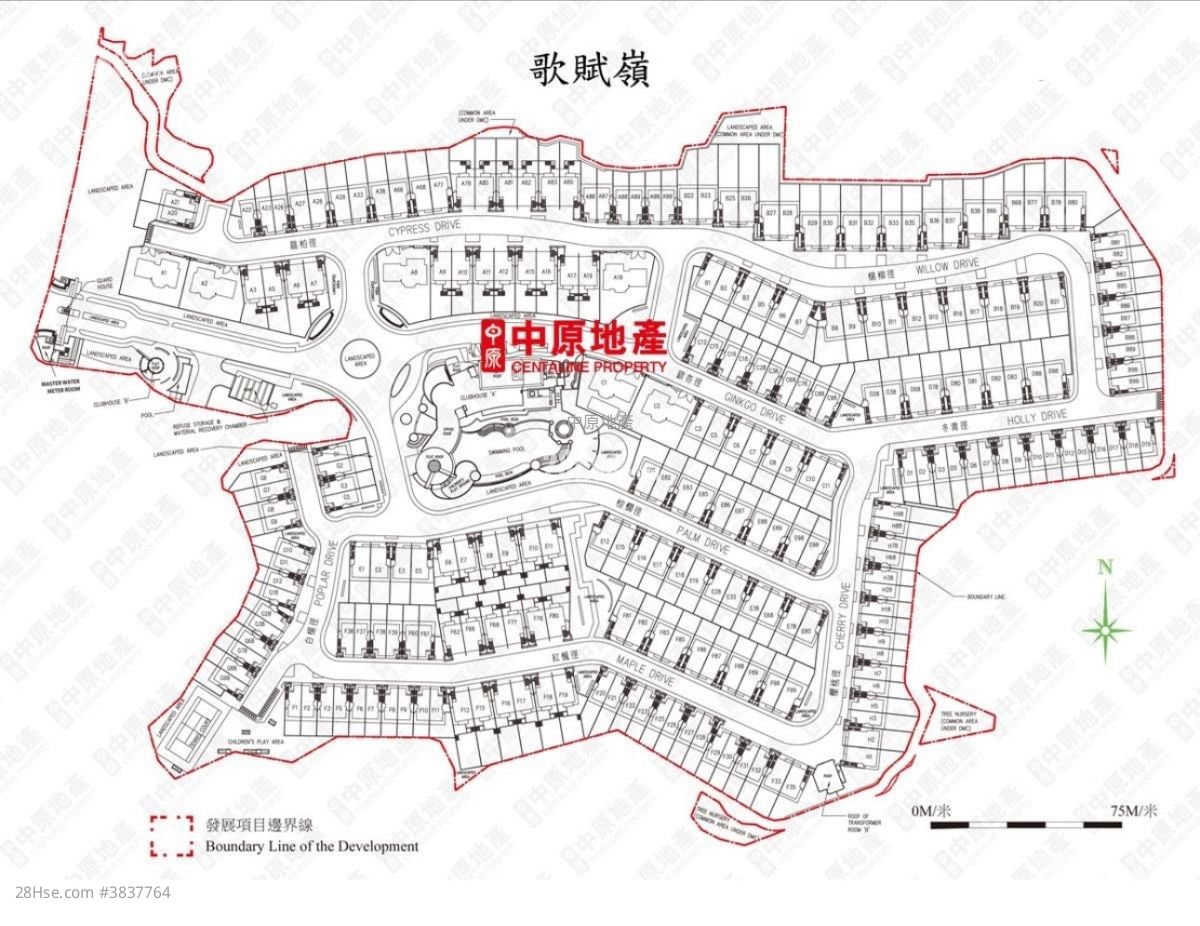 歌赋岭 售盘 3 房 1,315 平方尺