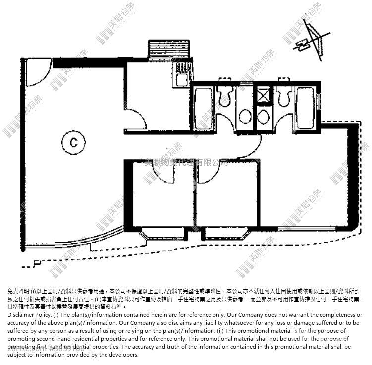 贺龙居 售盘 3 房 , 2 浴室 664 平方尺