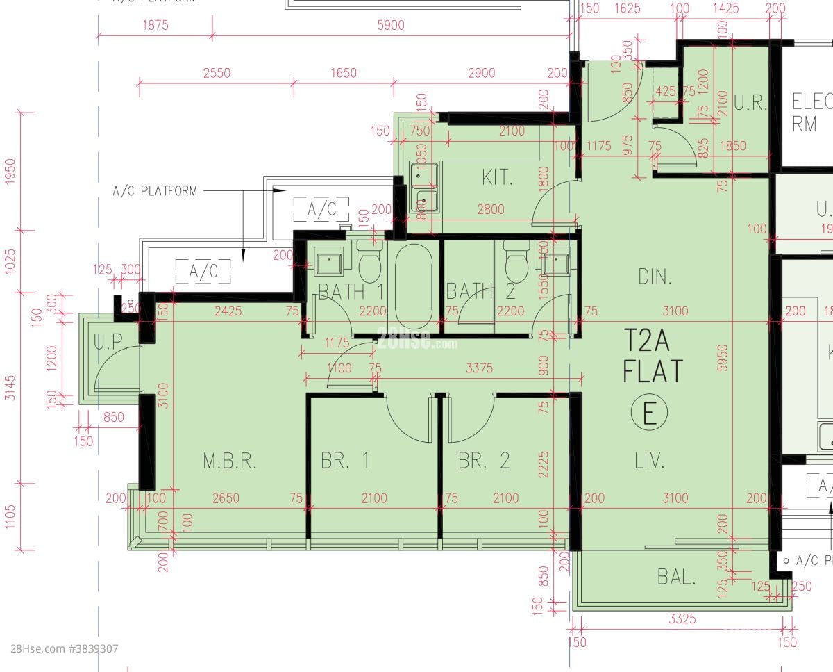 Le Pont Rental 4 Bedrooms , 2 Bathrooms 797 ft²