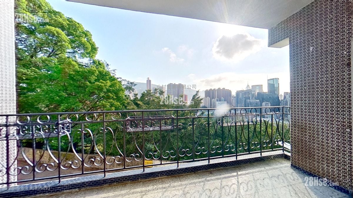 balcony: 5 Wang Fung Terrace Rental 3 Bedrooms , 2 Bathrooms 1,505 ft²